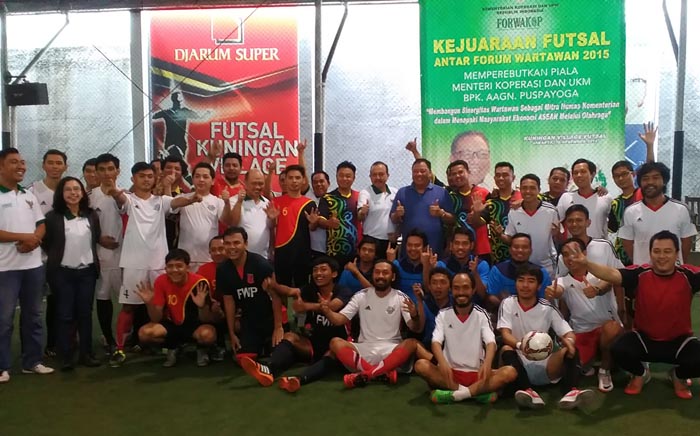 Turnamen Futsal Forwakop Bangun Sinergi Antarjurnalis di Jakarta